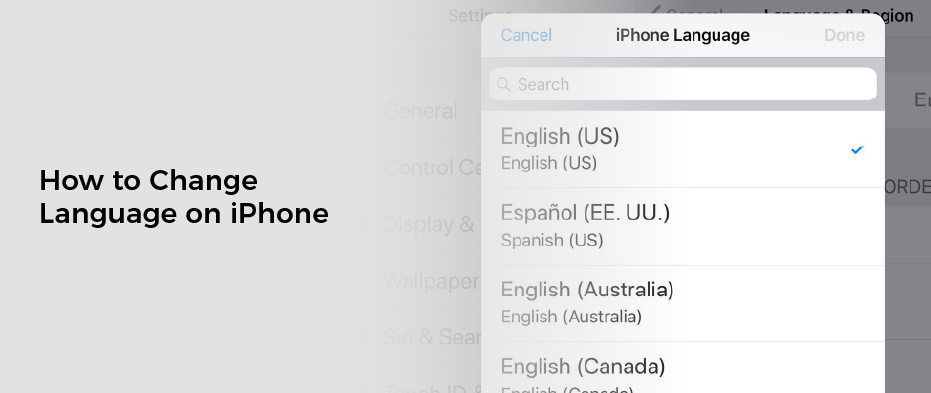 How to Change Language on iPhone